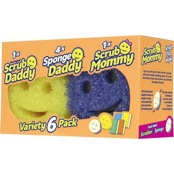 Scrub Daddy SCRUBBR SPNG HVY DTY, 6PK 09906001CS0EN01